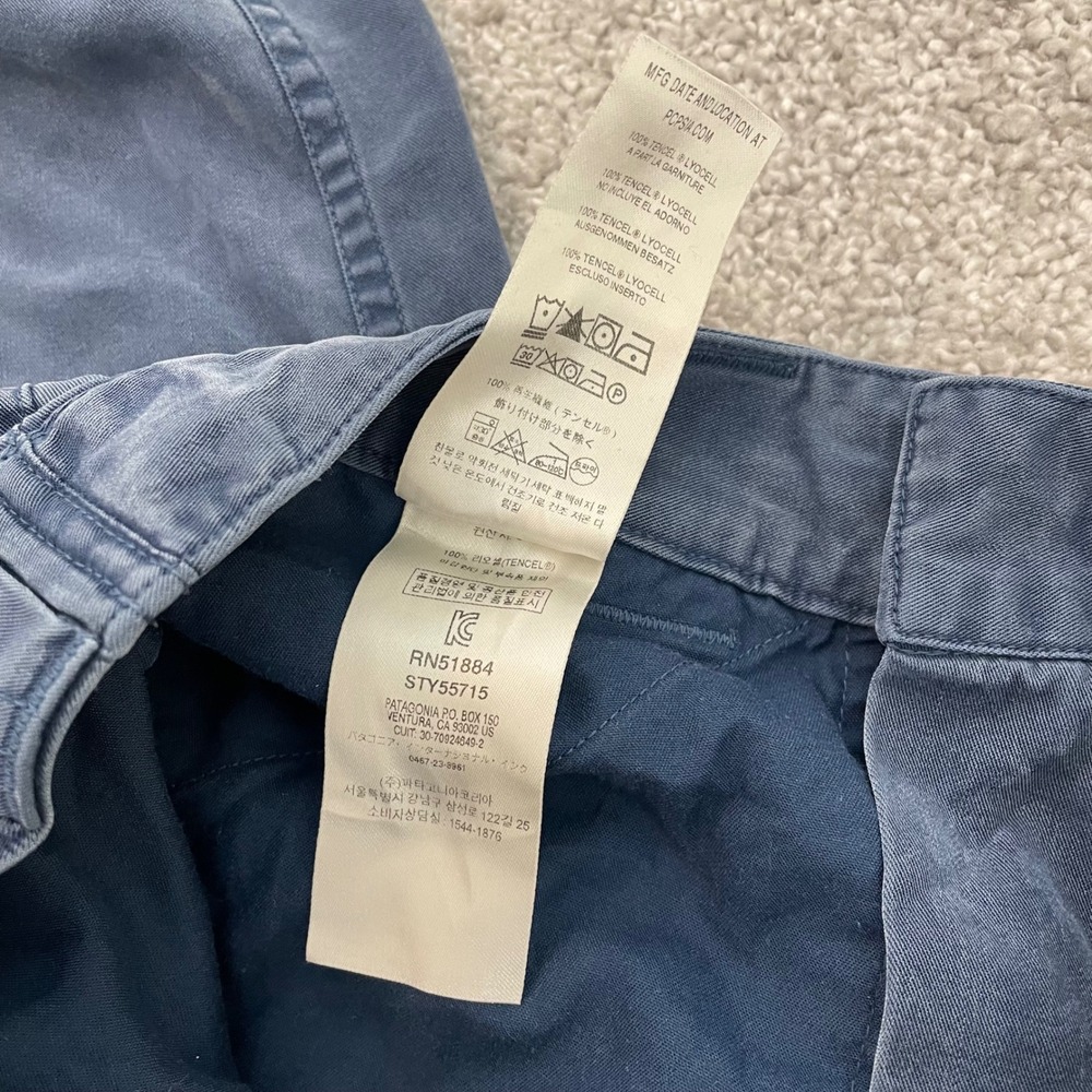 Patagonia Joggers Womens 2 Edge Win Tencel Twill Blue - Picture 8 of 12